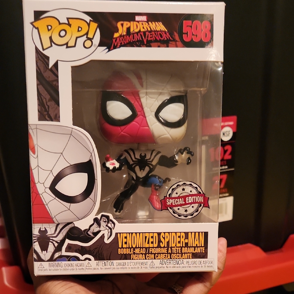 Funko Pop Venomized Spider-Man Figure #598